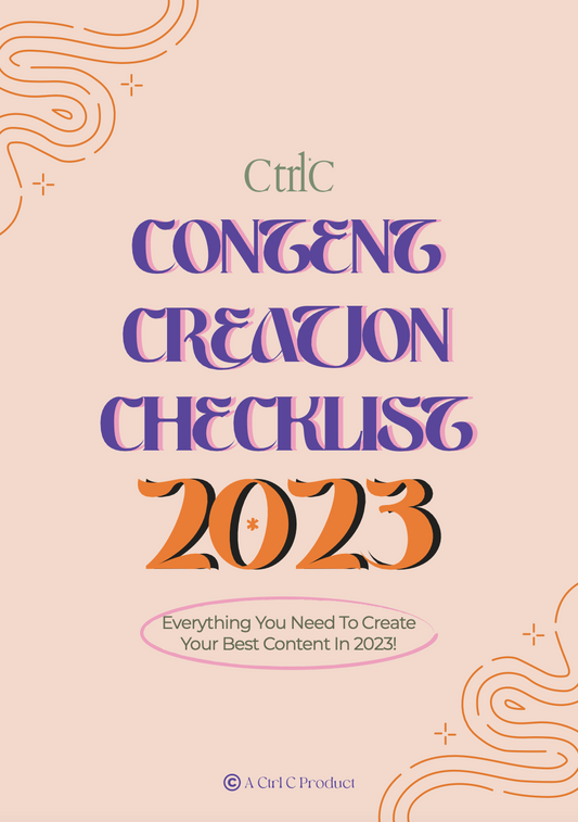 2023 Content Checklist